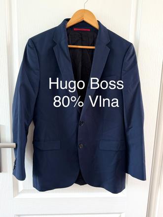 Elegantné tmavomodré sako hugo (hugo boss), hugo boss,m