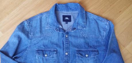 Riflová košeľa, clockhouse,s