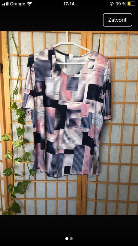 Farebná blúzka/ elegantná bledoružová blúzka, bonprix,xxxl