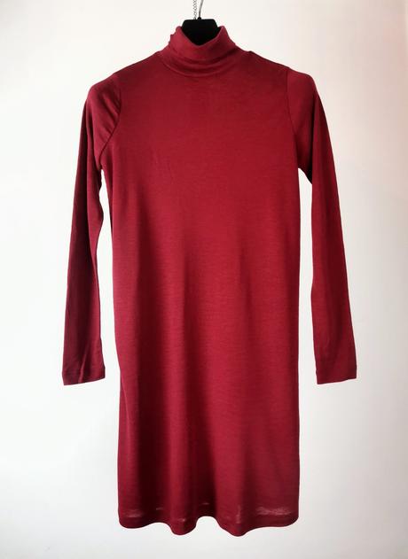 Kookai - merino šaty s roláčikom a opaskom, kookai,m