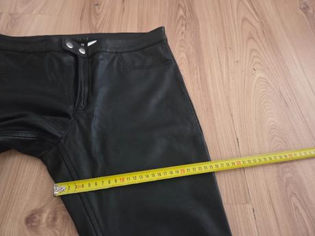 Kožené nohavice, h&m,40