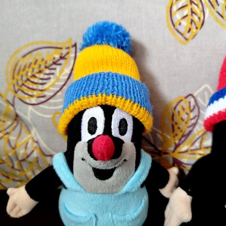 Krtkovia so zimnou čiapkou,