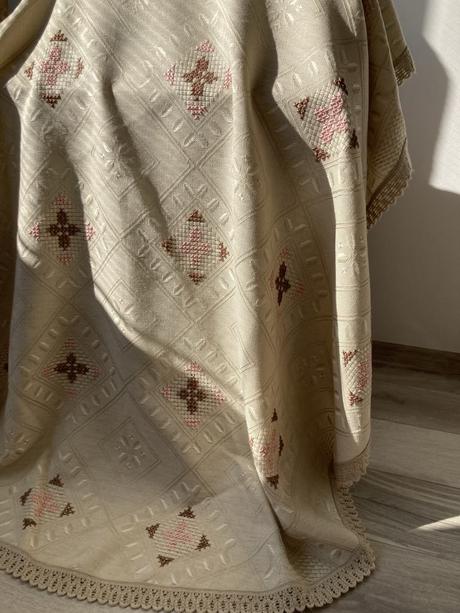 Obrus krémový -priemer-175 cm,, 