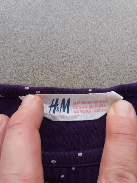 Šaty h&m č.98/104, h&m,98