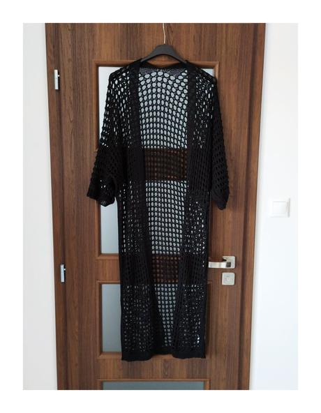 Háčkovaný prehoz na plavky uni,