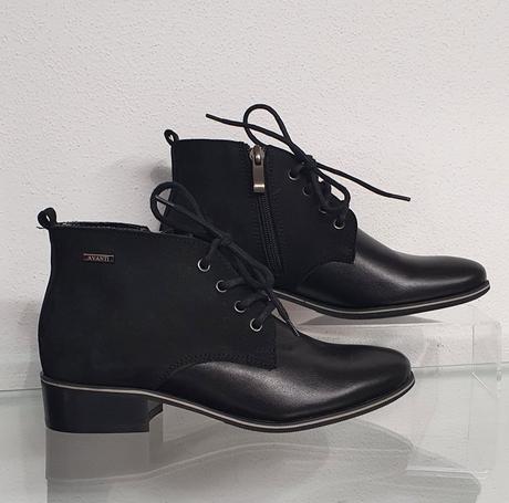 Dámske kožené topánky 17 10541 b, 35