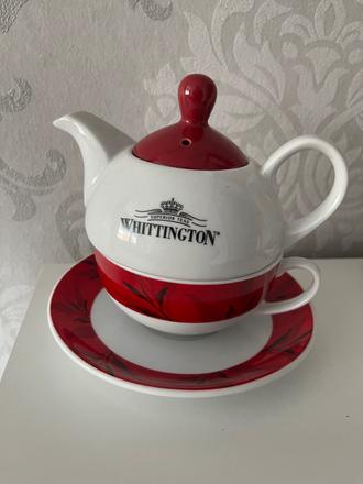 Sada/set čajník, šálka, podšálka - rôzne farby, 