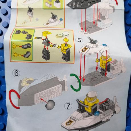 Policajný čln a skúter stavebnica,