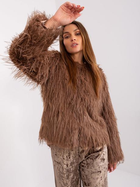 Dámska kožušinová bunda s podšívkou mix farieb, l / m / s / xl / xxl