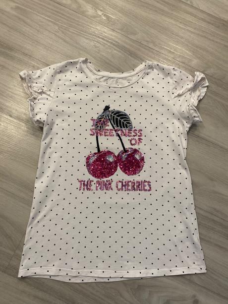 Tričko s čerešňami, c&a,164
