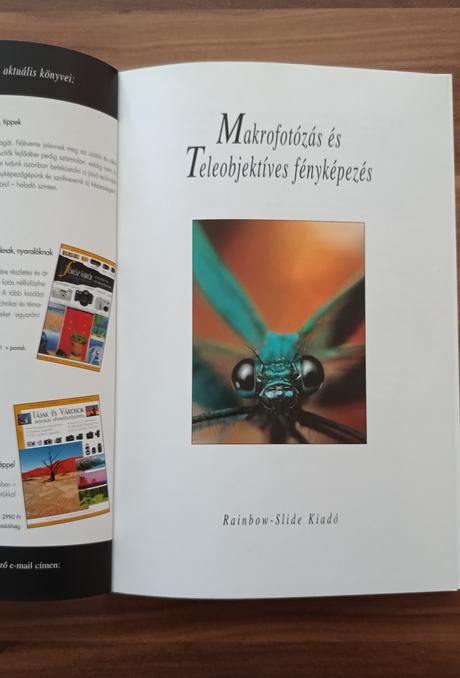 Magyar konyv - makrofotózás és teleobjektíves fotó,