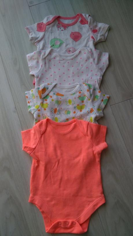 4x veselé body krátky rukáv, f&f,68