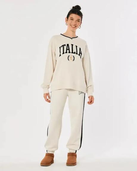 Oversize mikina italia, hollister,xs