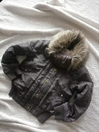 Zateplená bunda reserved s kožušinkou, reserved,122