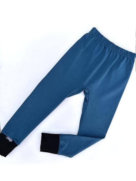 Detské legíny, spodkolegíny farba petrolejová, 86 - 140