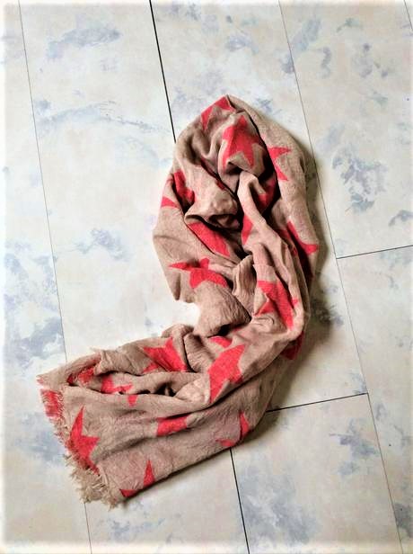 Velký bavlnený indický šál/šatka okolo krku, xxxl