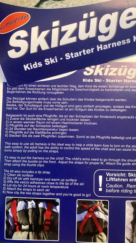 Popruhy pre deti na lyze, 100-109 cm