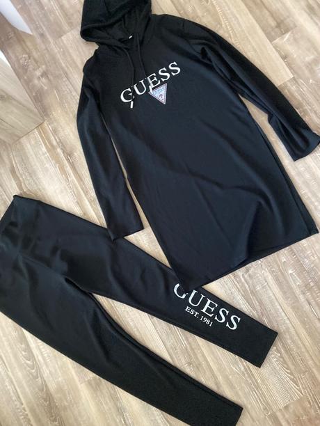 Predĺžená elastickárebrovaná suprava mikina+legíny, l