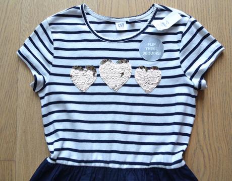 Šaty gap s pretáčacími srdiečkami v 152/158, gap,158