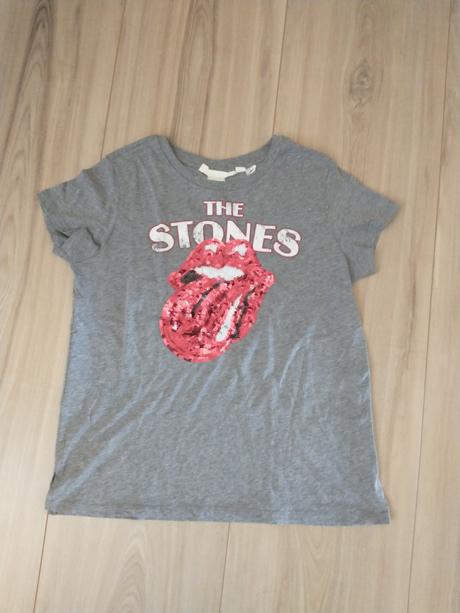 Tričko s flitrami the stones, h&m,s