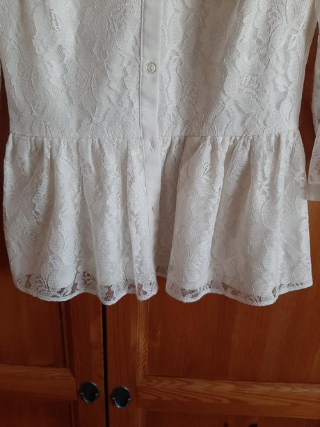 Romantická, krajková blúzka, s