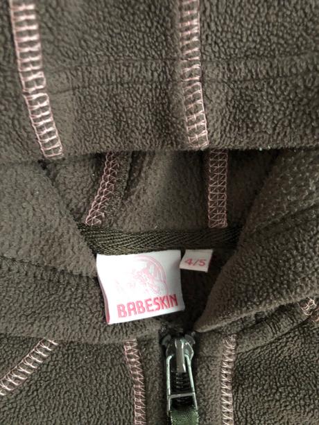 Tepla mikina s patentom, babeskin,110