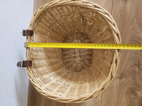 Prútený košík na bicykel, 