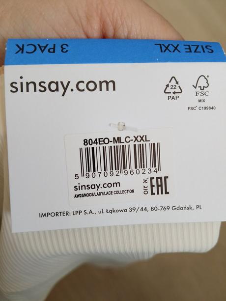Dámske nohavičky 44/46, sinsay,xxl