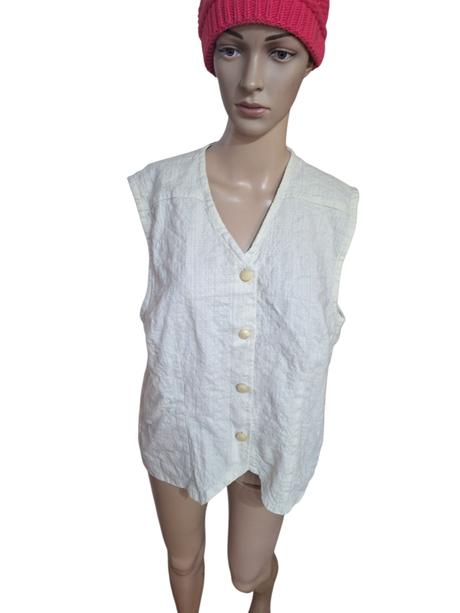 Dámska retro vesta na zapínanie, 42