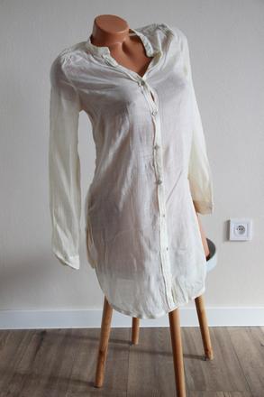 Krémová ľahká košeľa, h&m xs, h&m,xs