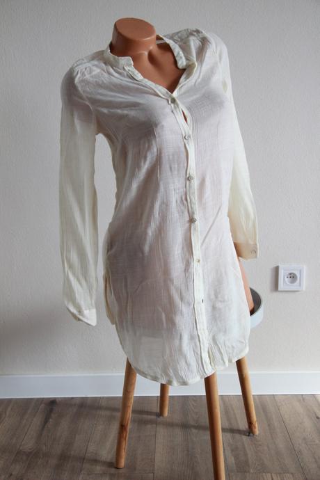 Krémová ľahká košeľa, h&m xs, h&m,xs
