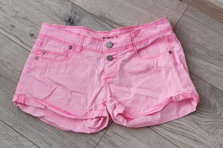 Neónové riflove šortky, terranova,m