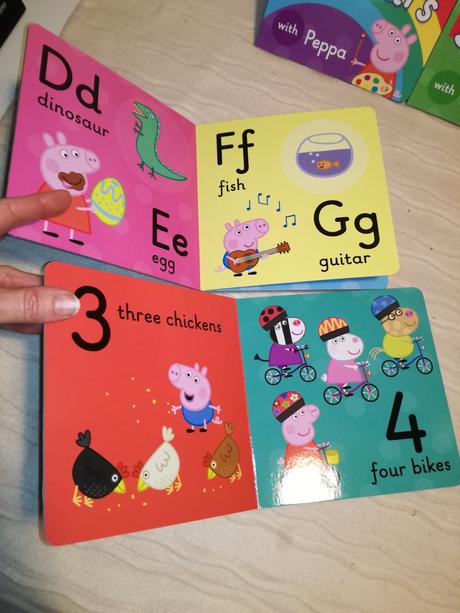 4x peppa pig colours / shapes / abc / 123 nsp21, 