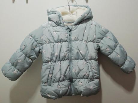 Zimná mentolová bunda s mačkami, matalan,86