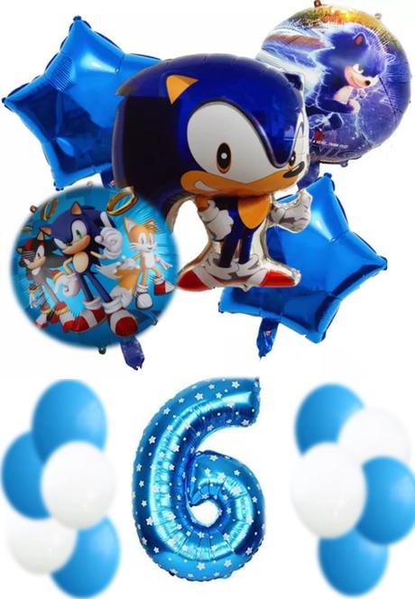 Balóny ježko sonic /červený knuckles- až 16 kusov, 