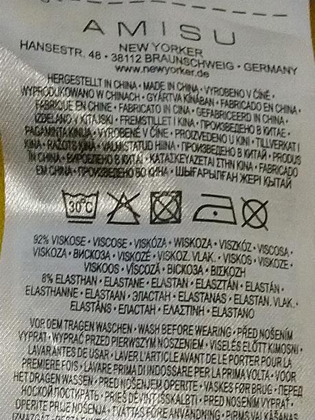 Dámsky žltý elastický top bez ramienok, amisu, amisu,xl