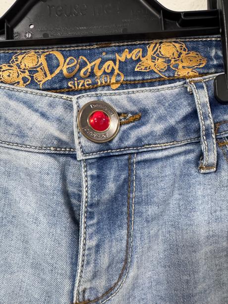 Desigual boho rifle s mandala výšivkou veľ 30, desigual,30