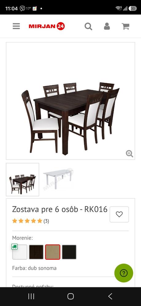 Stôl a stoličky, 