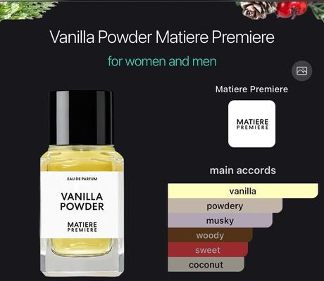 Vanilla powder matiere premiere,