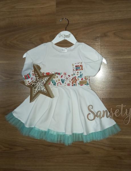Vianočné jemné šaty, 92