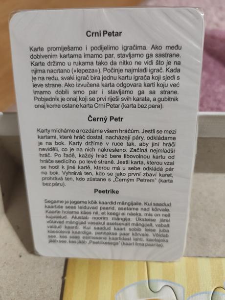 2x puzzle + karty čierny peter 3v1, 