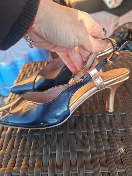 Krásne lodičky s otvorenou pätou zn.maco tozzi, marco tozzi,38