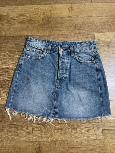 Riflová sukňa h&m, h&m,40