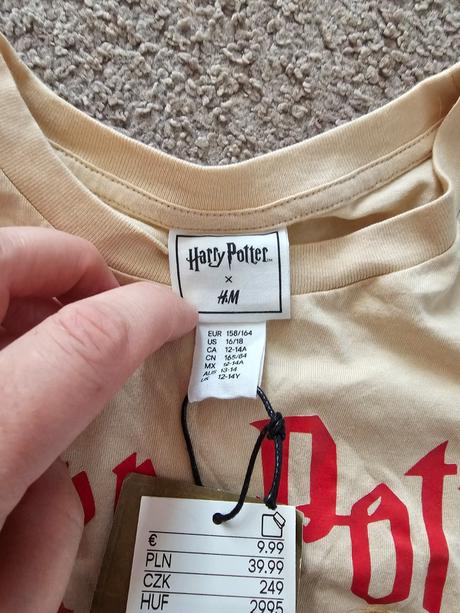 Tricko harry potter 158/164, h&m,158