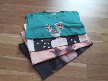 Tričká 4ks + košeľa grátis, pepco,116