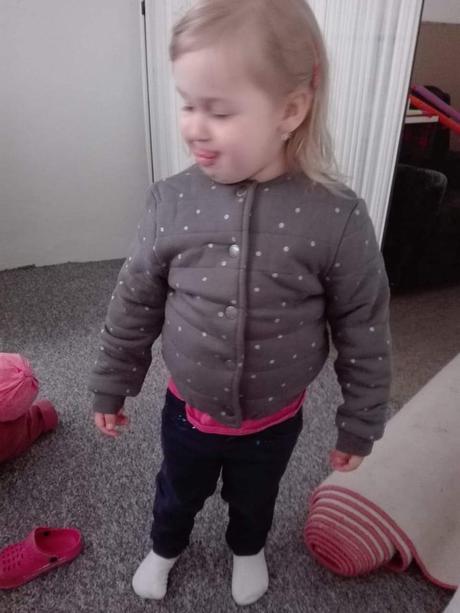 Zateplena mikina bez kapuce, vertbaudet,104