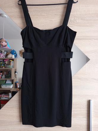 Čierne sexi šaty, h&m,s