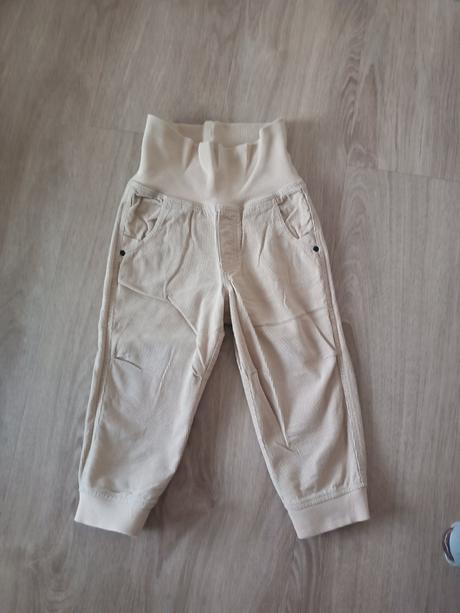 Nohavice s pásom, h&m,92