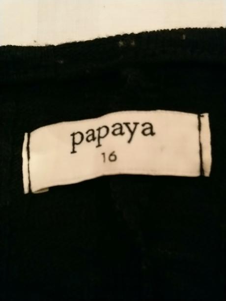 Dámsky čierny tenký pulóvrik, papaya, papaya,xl