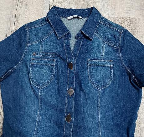 Priliehavé rifľové šaty, clockhouse,42